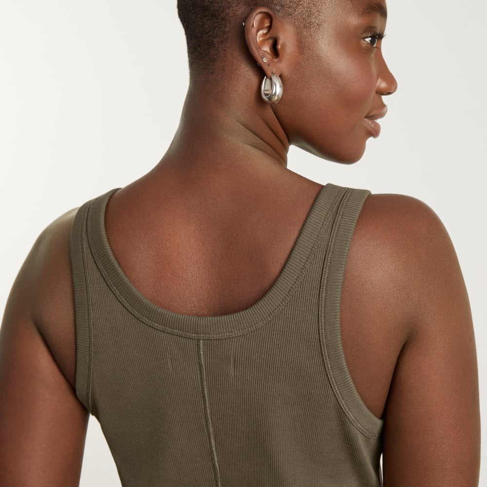 The '90s Rib Dress | Beech