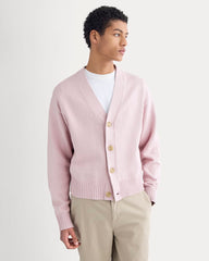 Cropped Cardigan in Everyday Cotton | Burnished Lilac