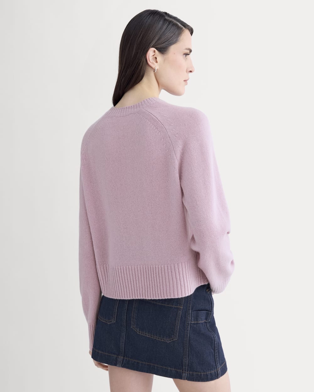 The Boxy Crew in Cashmere | Lilac Crush