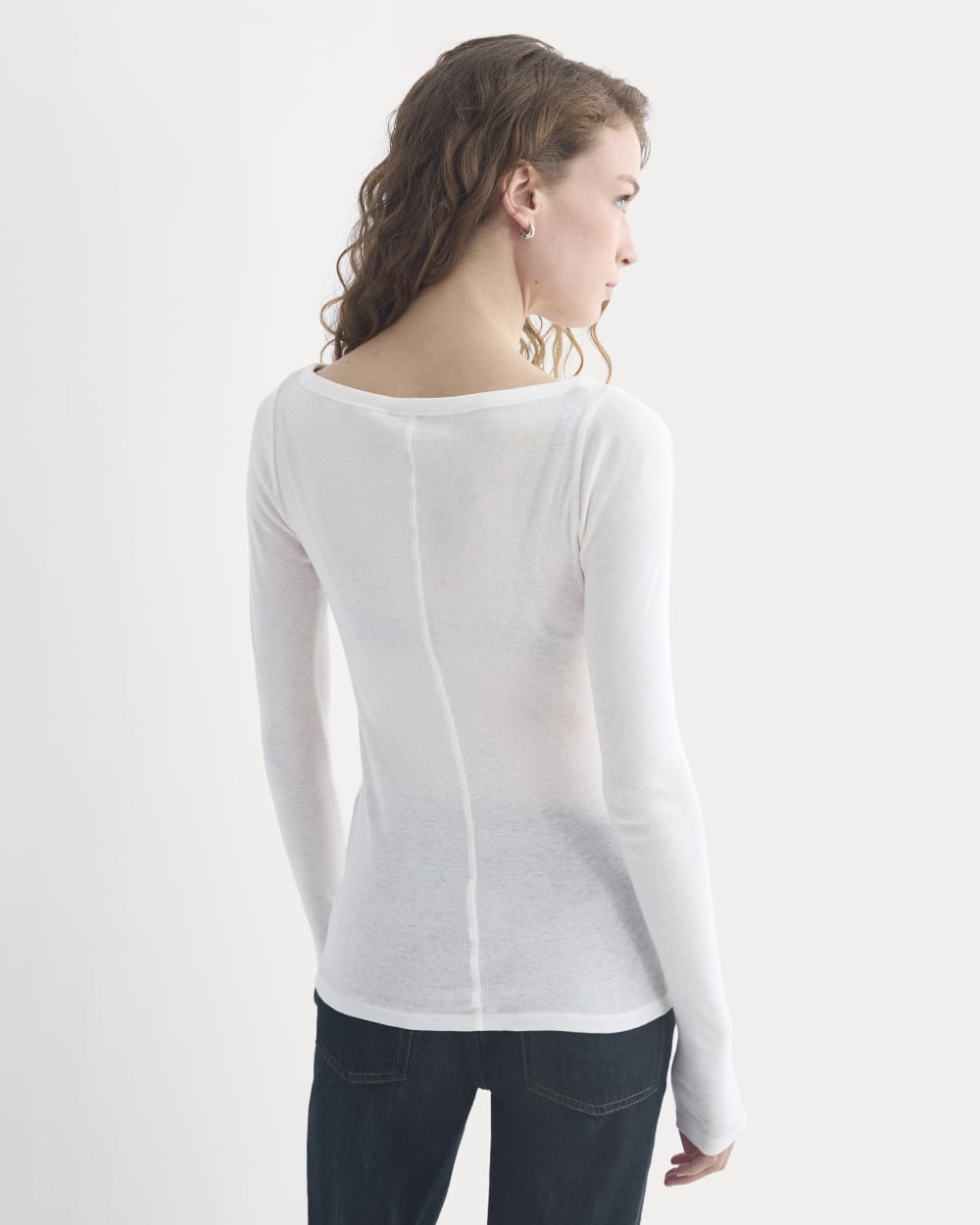Tissue Boatneck Top | Bone