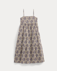 The Gauze Tiered Dress | Mocha Floral