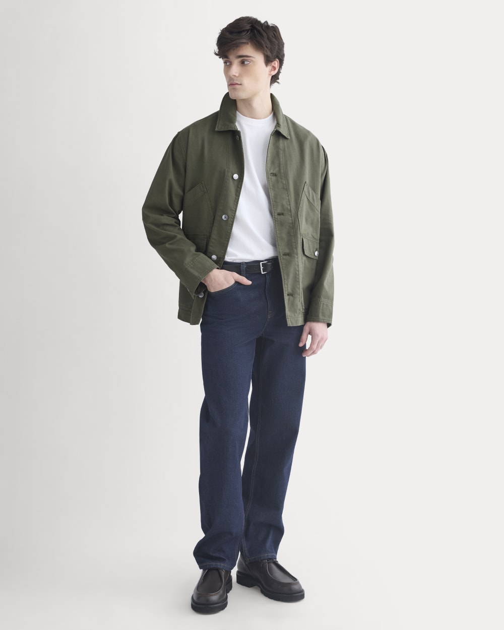 Relaxed Barn Jacket | Olive Night