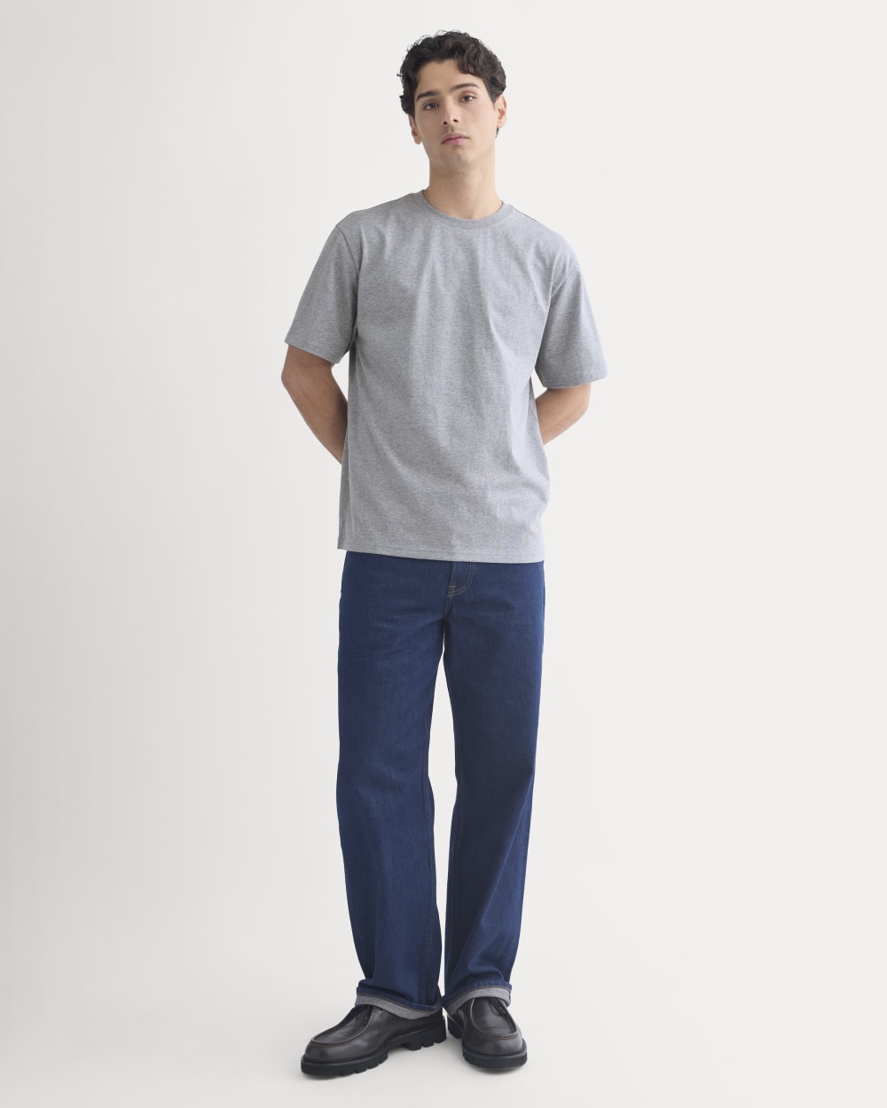 Archive Standard-Fit Cotton Crew | Vintage Heather Grey