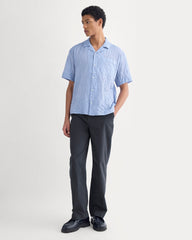 Textured Voile Resort Shirt | Open Air Plaid