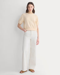 Lightweight Terry Blouson Short-Sleeve Crew | Parchment