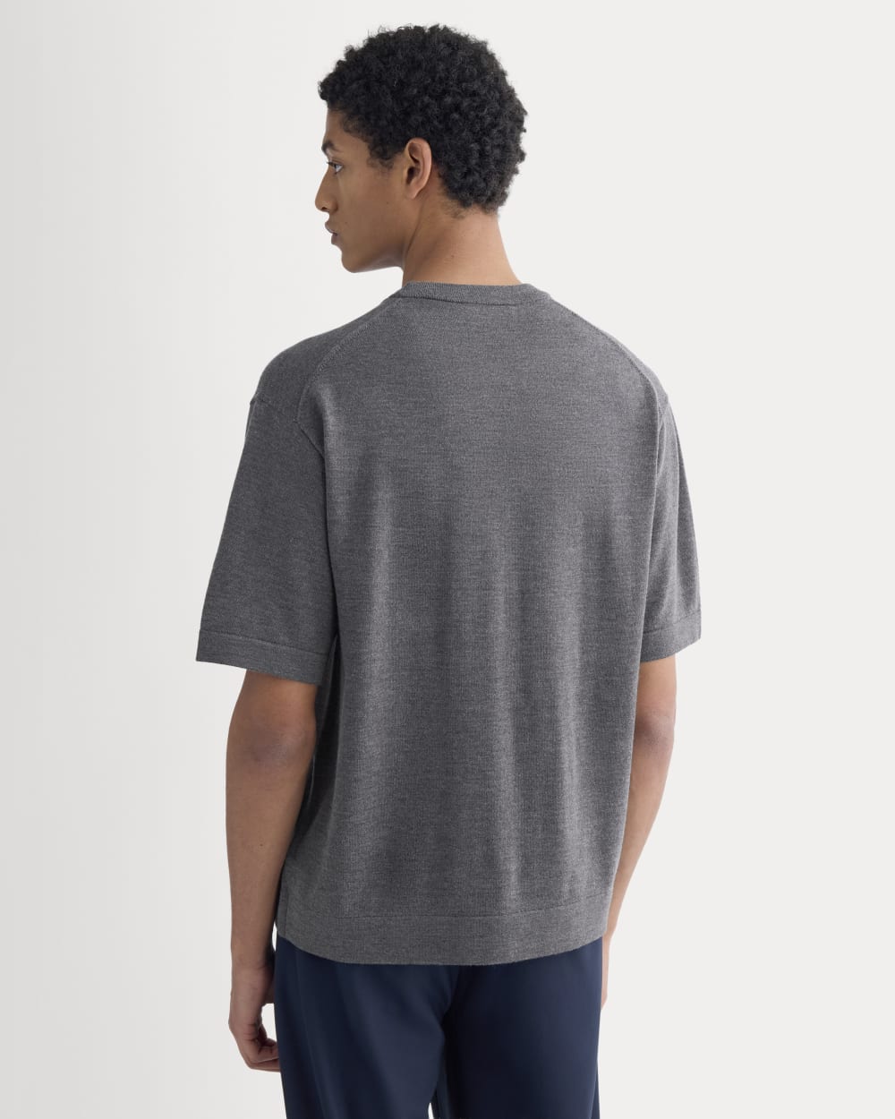 Ultrasoft Sweater Tee | Heather Mid Charcoal