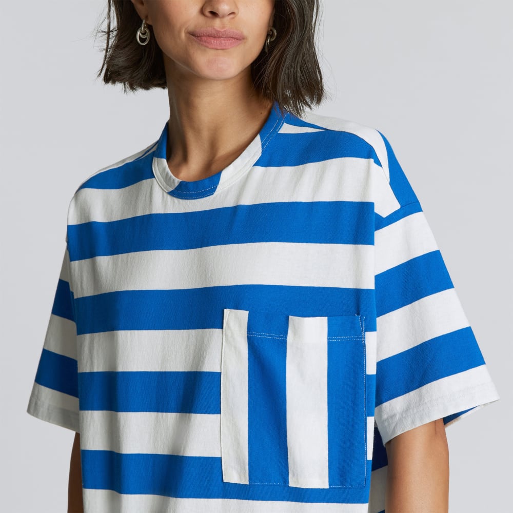 The Everyone Relaxed Tee | Lapis Blue / Canvas Tan