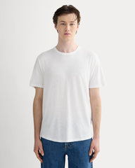 The Cotton Linen Tee | White