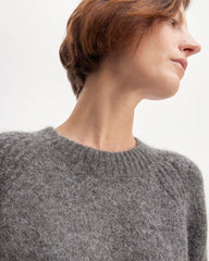 The SuperFuzz Alpaca Crew | Dark Charcoal