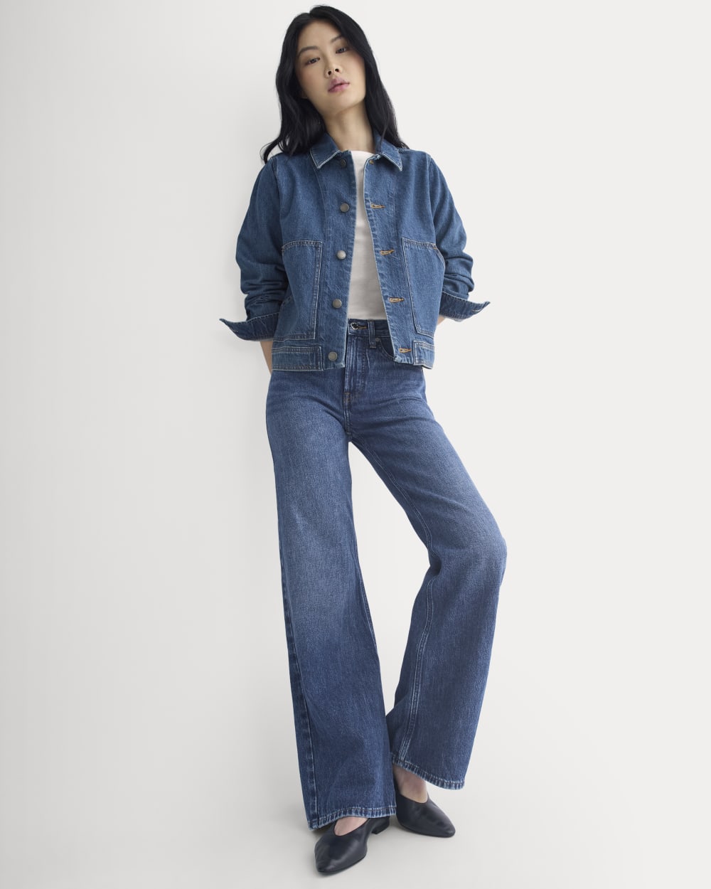 Denim Chore Jacket | Mid Indigo