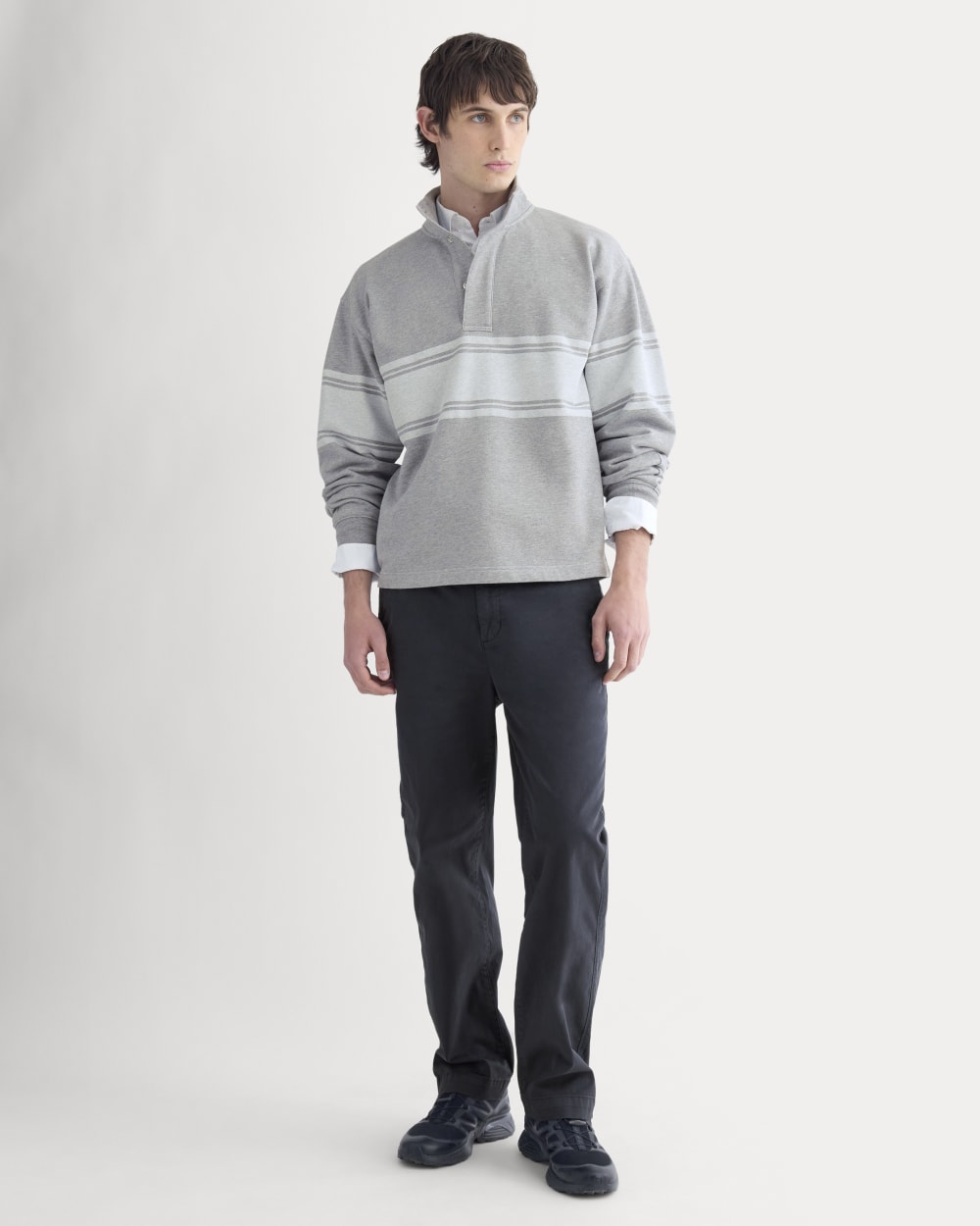Off-Duty Terry Pullover | Vintage Heather Grey / Bone