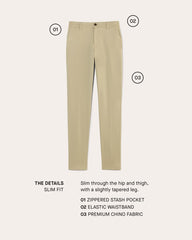 The Transit Chino | Graphite | Slim