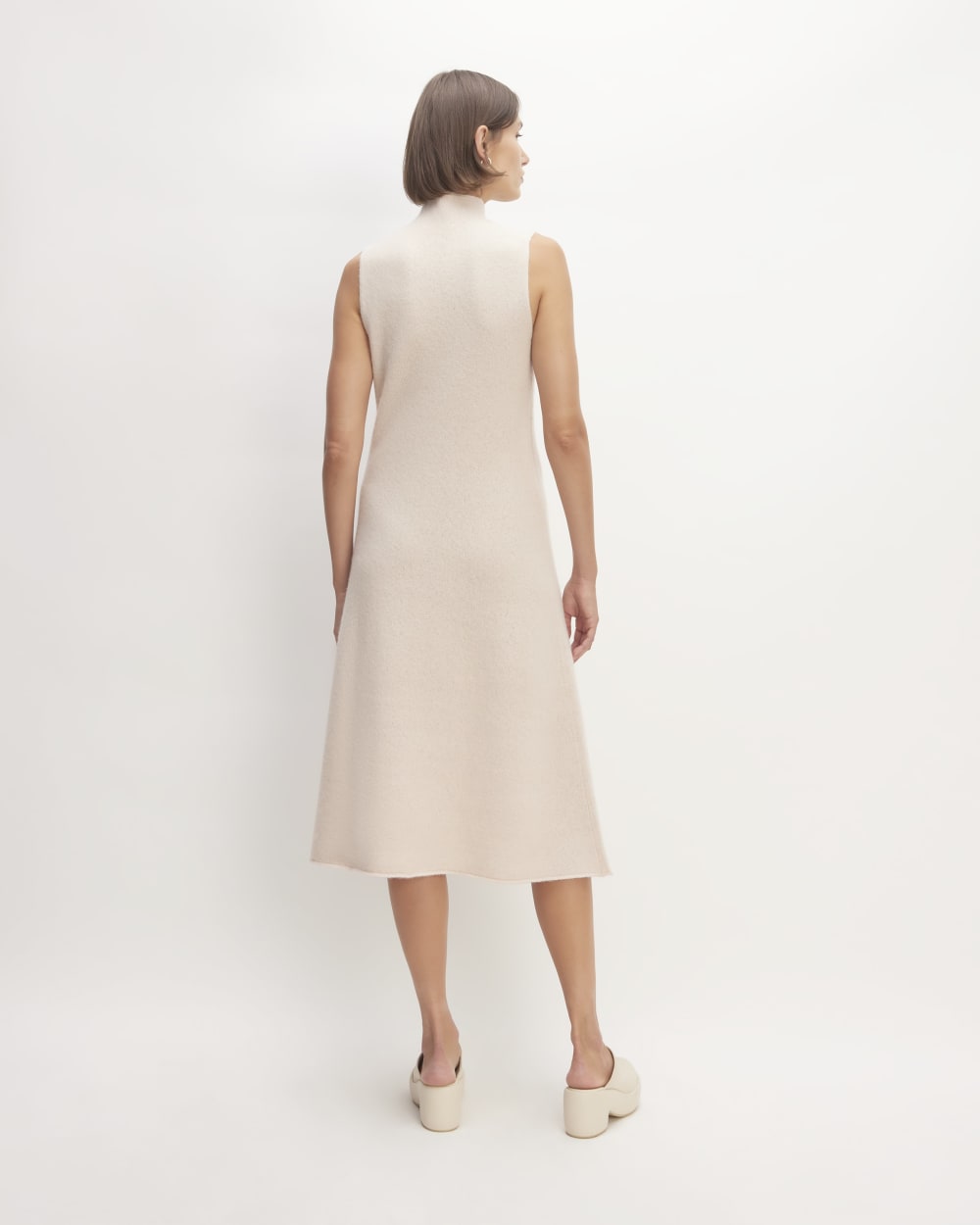 The Cozy-Stretch Sleeveless Midi Dress | Whisper Pink