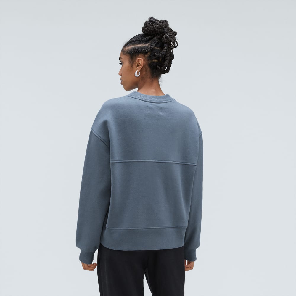 The Track Oversized Crew | Faded Blue