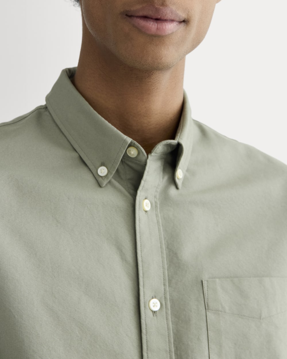 The Slim Oxford Shirt | Sage Green | Tall
