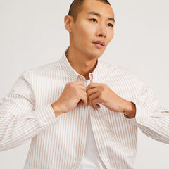The Classic Oxford Shirt | Sahara / Off-White | Standard