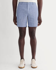The 7" Linen Trouser Short | Chambray