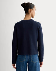 The Crew Cardigan in Everyday Cotton | Navy