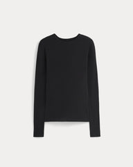 Tissue Long-Sleeve Crew | Black