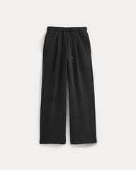 Luxe Fleece Pleated Sweatpant | Black