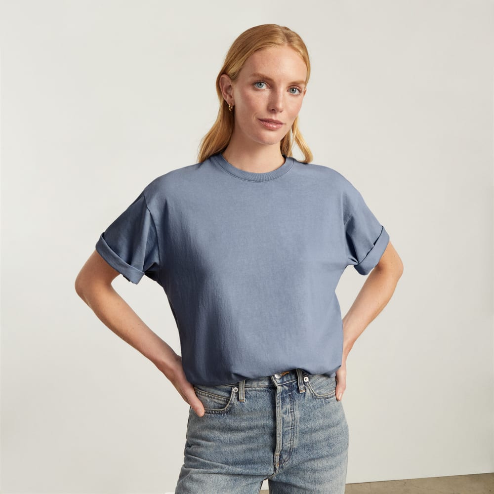 The Everyone Premium Weight Tee | Blue Slate