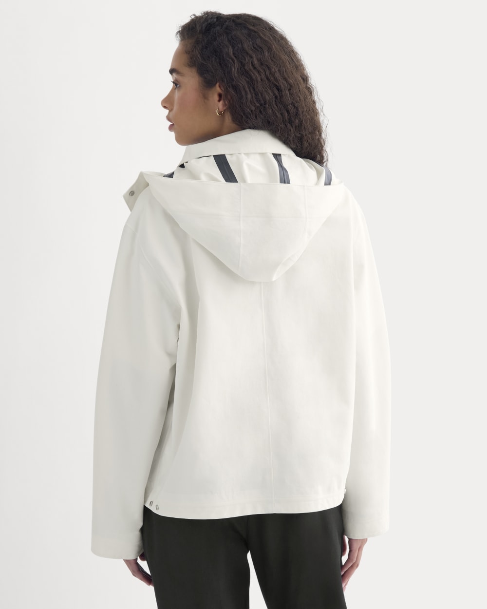 Re:Cycled Nylon Barrel Jacket | Bone