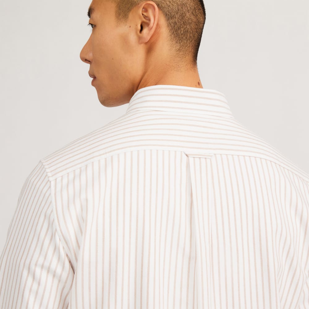 The Classic Oxford Shirt | Sahara / Off-White | Tall