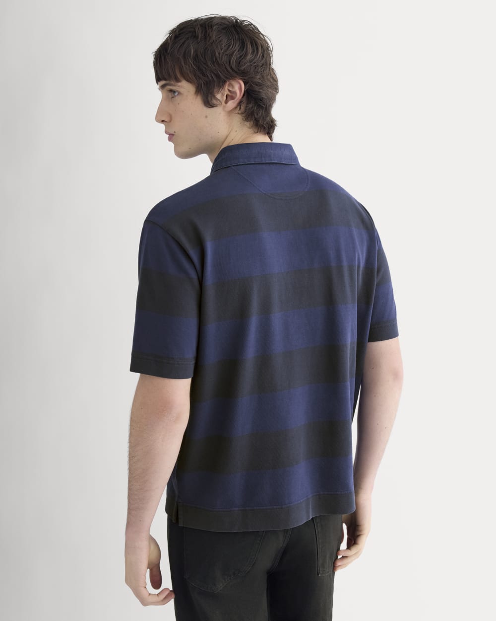 Vintage Rugby Polo | Navy / Black