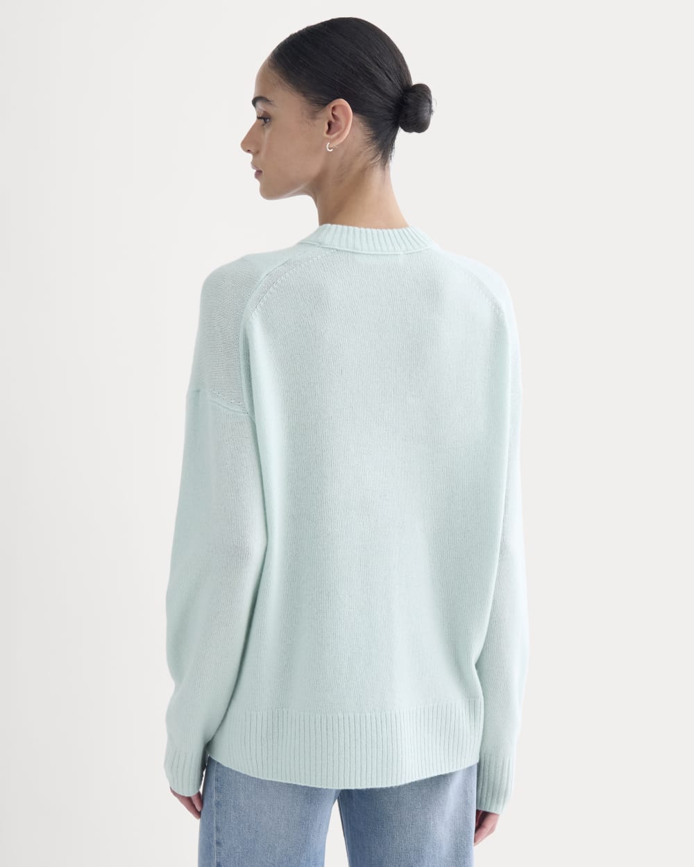 Cashmere Boyfriend Sweater | Chalk Blue
