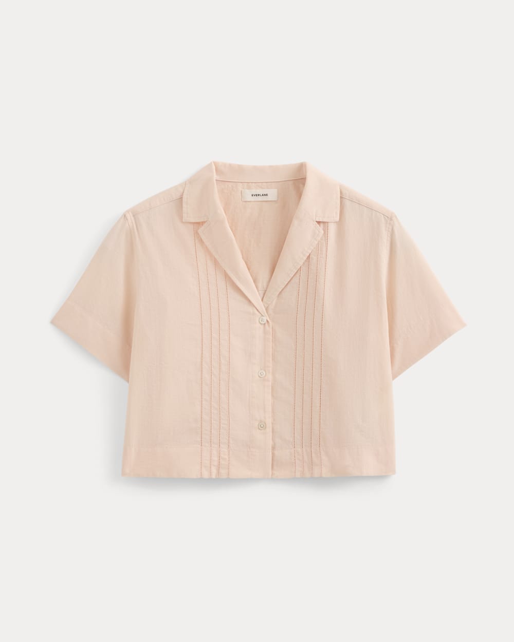 Cotton Gauze Resort Shirt | Pale Peach
