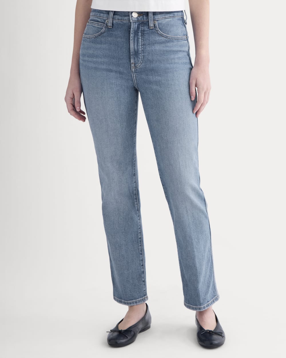 High-Rise Cigarette Jean | Medium Blue