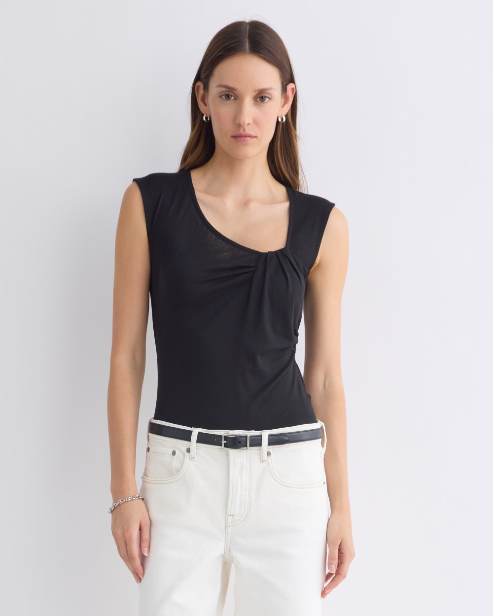 Asymmetrical Top in Butterluxe | Black