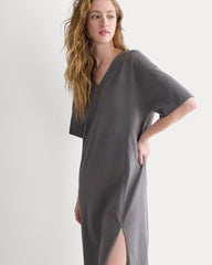 Weekend Tee Midi Dress | Charcoal Grey