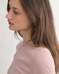 Tissue Boatneck Top | Dusty Rose