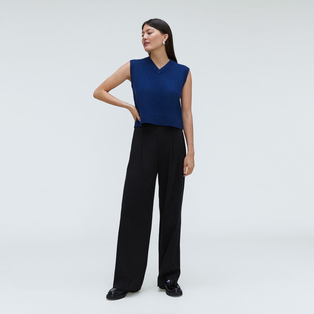 The Cashmere Vest | Bright Navy