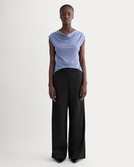 The Draped Top in Butterknit | Blue Dusk