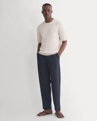Textured Knit Tee | Heathered Oat