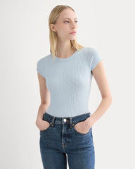 The Cozy Rib Tee | Skywriting