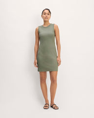 The Ribbed Mini Dress | Sage Green
