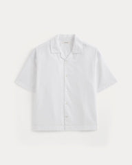 Cropped Resort Shirt | White