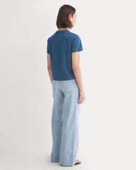 The Box-Cut Tee in Essential Cotton | Blue Wing Teal | No Pocket