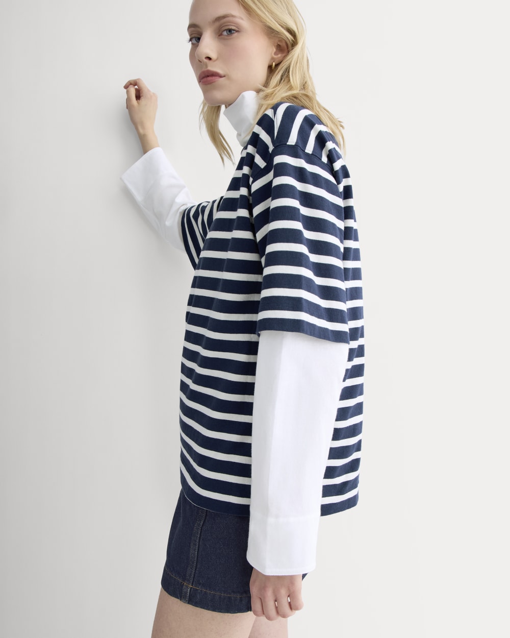 Mariner Tee | Navy / Bone