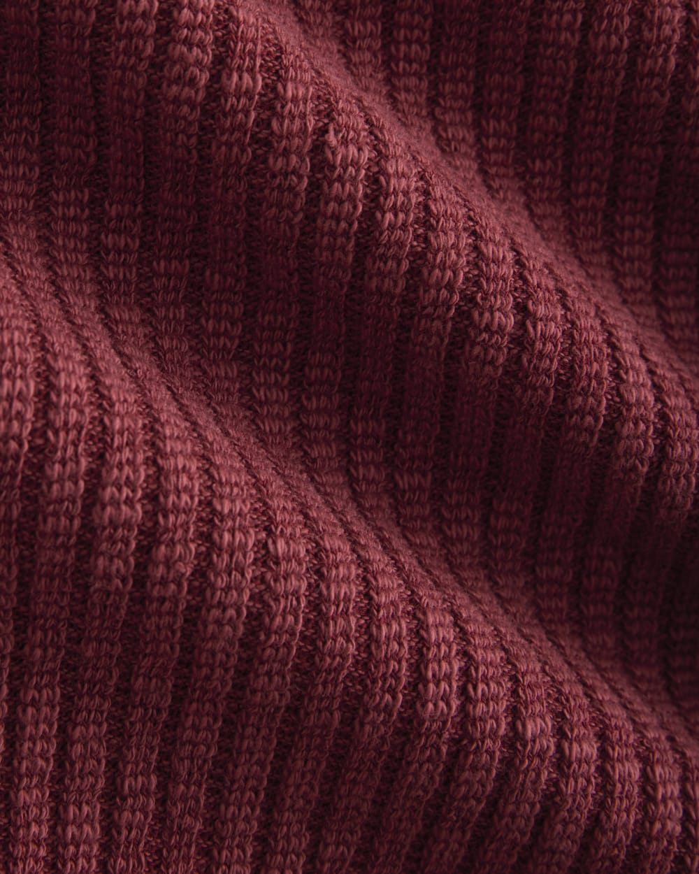 The Cozy Rib Tee | Pomegranate