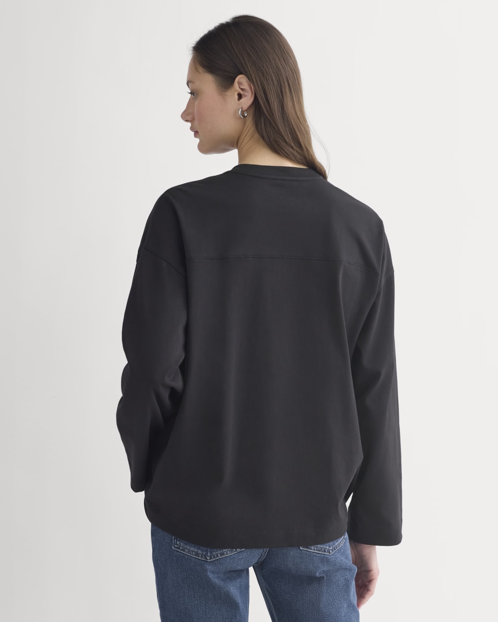 Retro V-Neck Jersey | Black