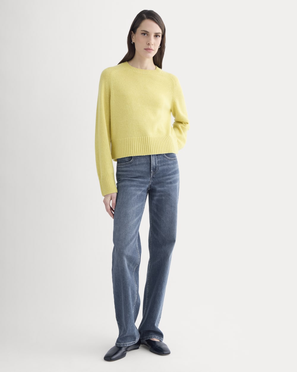 The Boxy Crew in Cashmere | Double Cream Heather