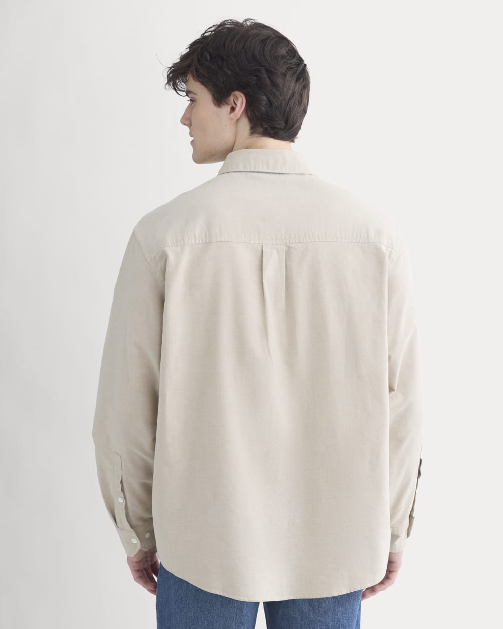 Lightweight Oversized Oxford | Chinchilla Chambray