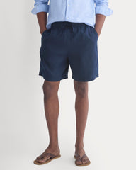 Linen Easy Short | Navy