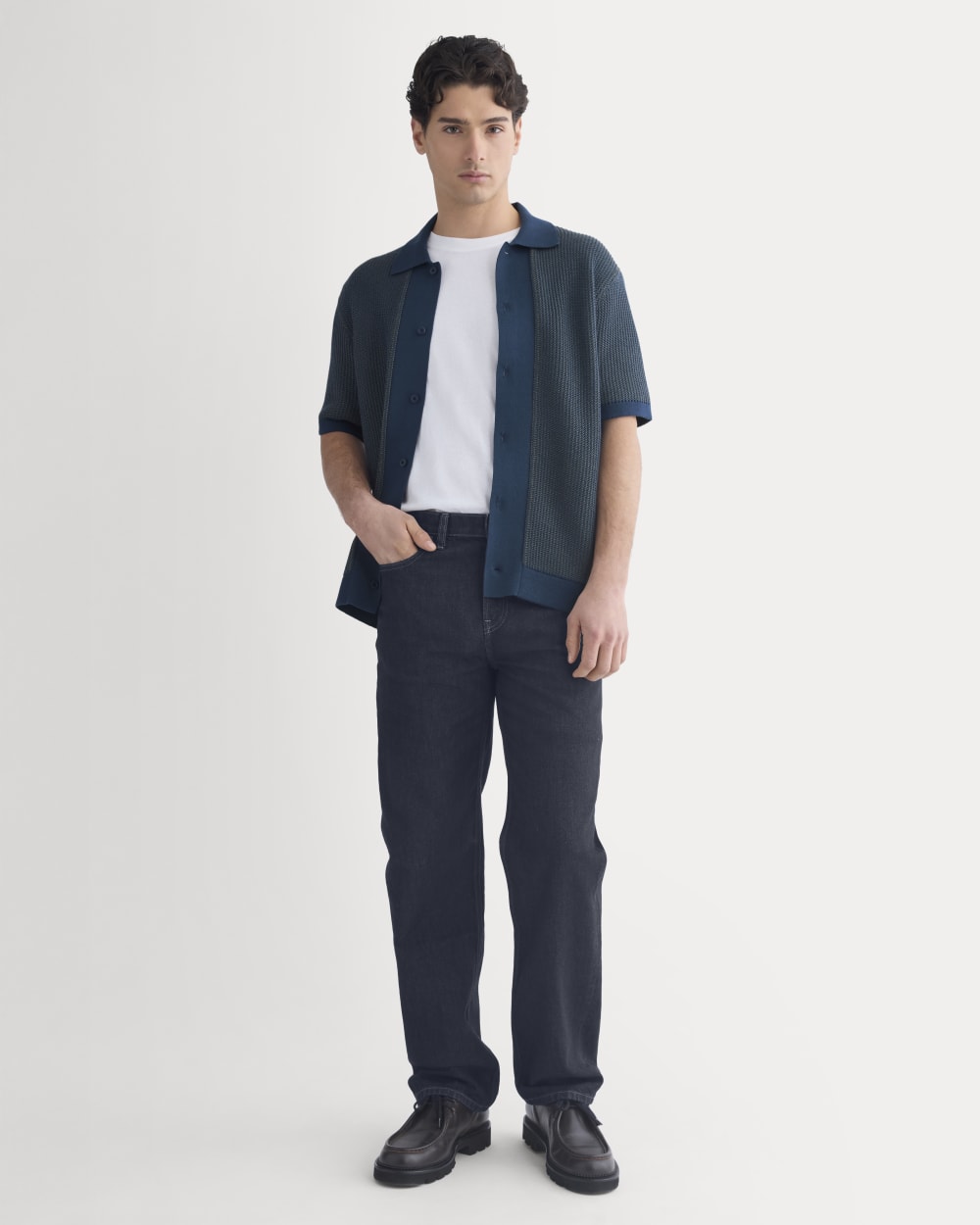Button-Down Resort Polo | Midnight Navy/Kalamata