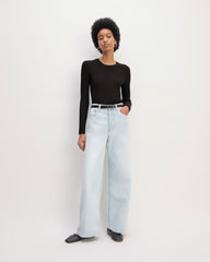 The Viscose Knit Crew | Black