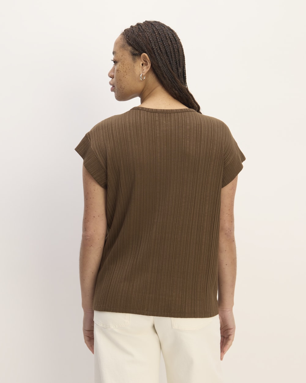 The Rib Muscle Tee | Cocoa